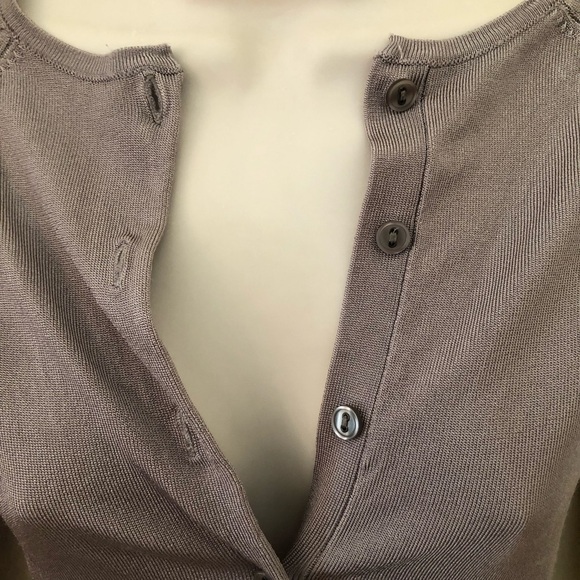 𝅺zara beige button down sweater, small - Picture 5 of 11